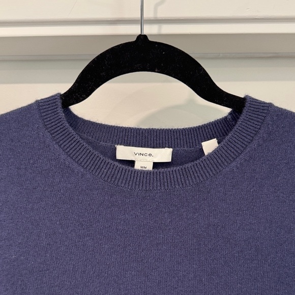 Vince Deep Blue Knit Top, wool/cashmere, S/M - Picture 2 of 5